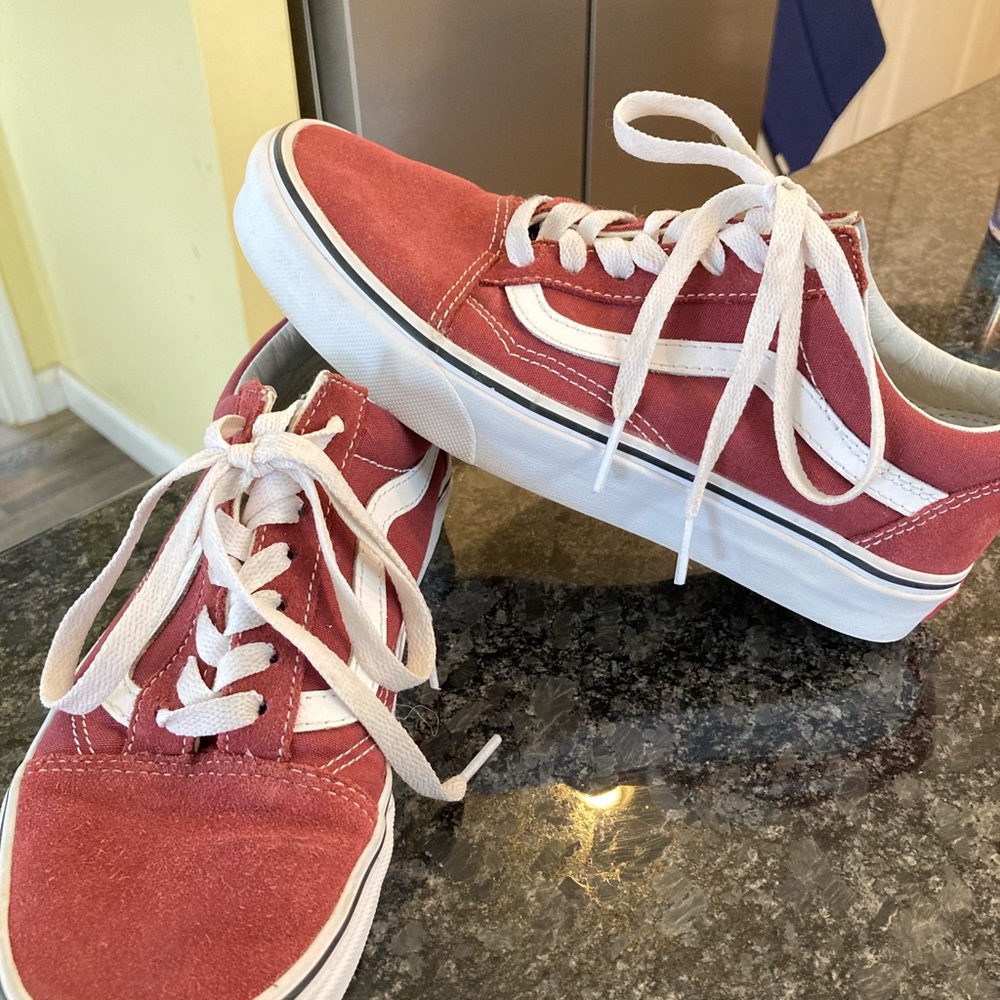 Red “Apple Butter” old skool vans